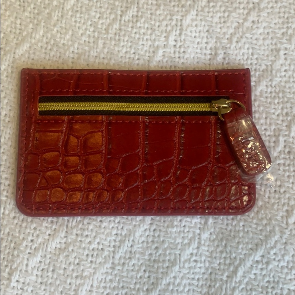 B-Low the Belt Red Fab Fit Fun Croc Card Case
